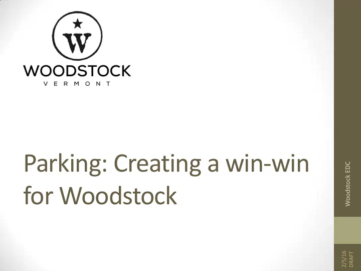parking creating a win win