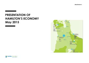 PRESENTATION OF HAMILTON  S ECONOMY  May 2015   Conversely, the city has a larger proportion