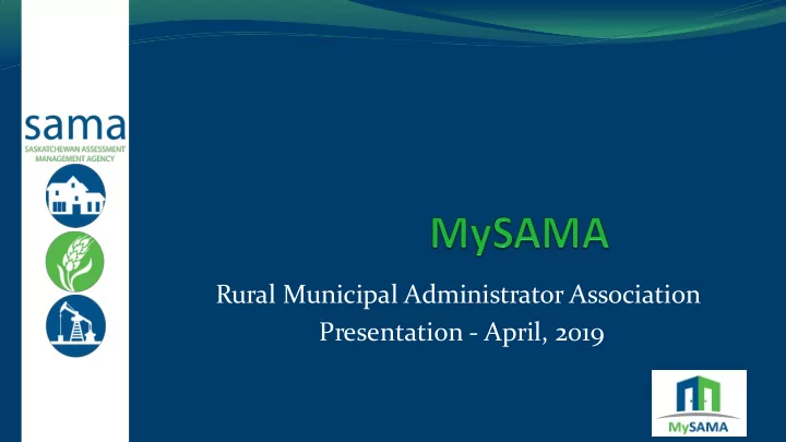 rural municipal administrator association presentation
