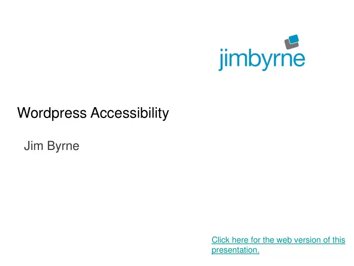 wordpress accessibility