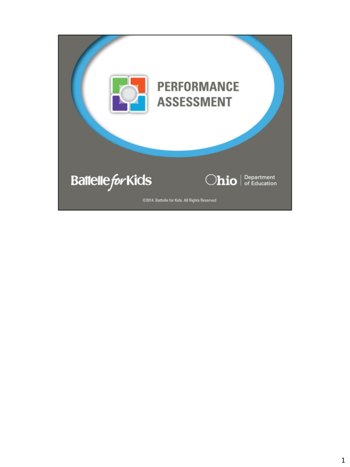 1 2 a performance assessment requires demonstration of