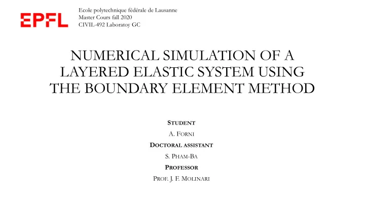 layered elastic system using