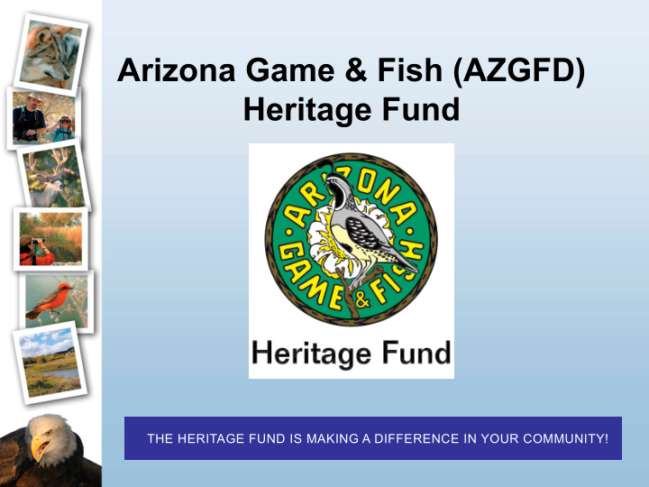 arizona game fish azgfd heritage fund