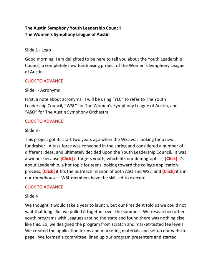 the austin symphony youth leadership council the women s
