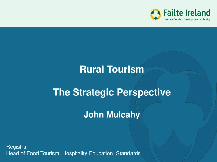 rural tourism