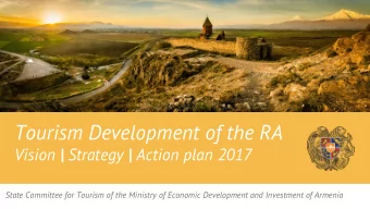 State Committee for Tourism of the Ministry of Economic Development and Investment of Armenia