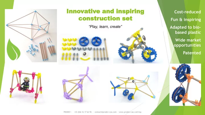 inn nnova vativ tive e an and d insp inspiring iring
