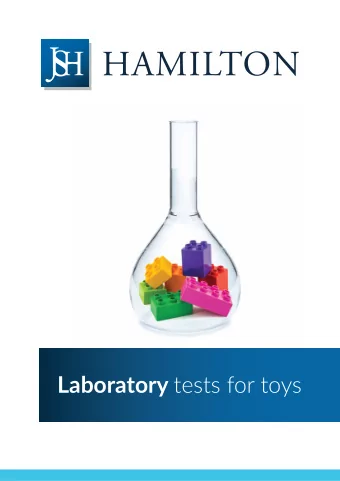Laboratory tests for toys EUROPEAN STANDARDS FOR  TOY SAFETY  For parents and official inspectjons,