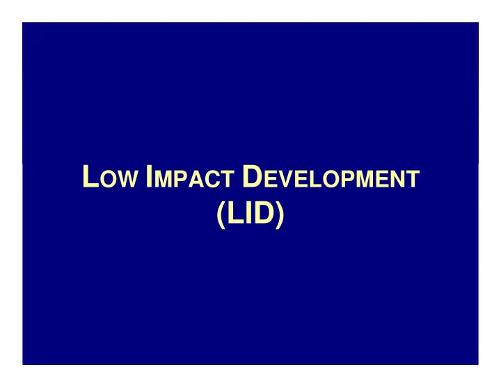 lid general lid principles