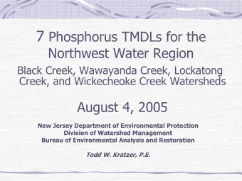 Overview of Presentation   What is a TMDL   Flow Integrated Reduction Methodology   TMDL