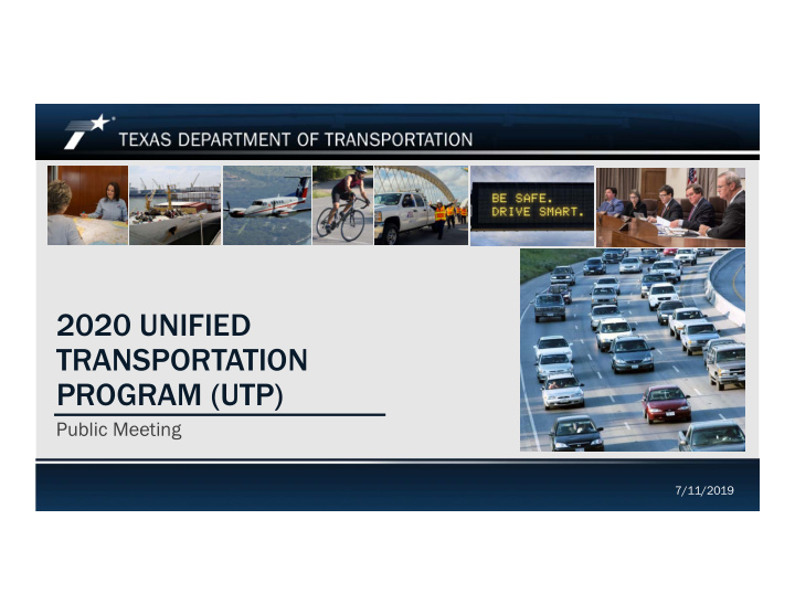 2020 unified transportation program utp