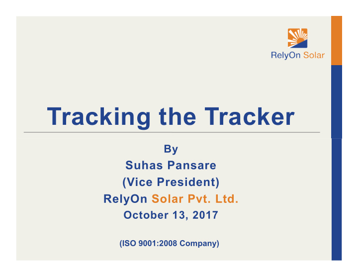 tracking the tracker