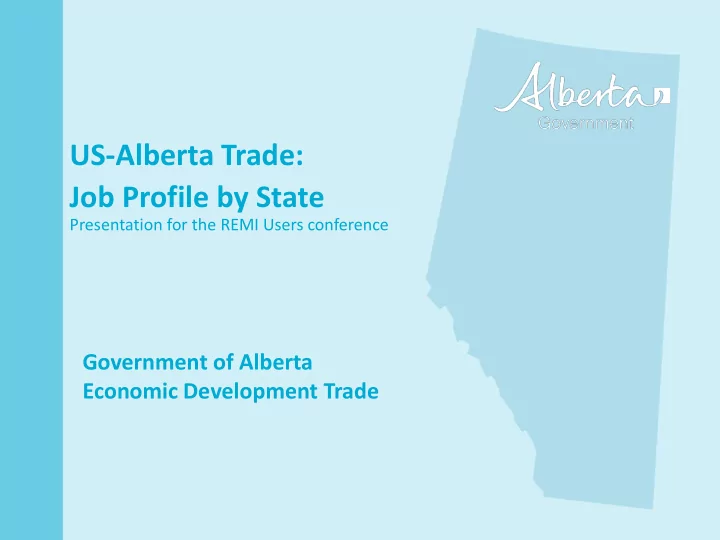 us alberta trade job profile by state