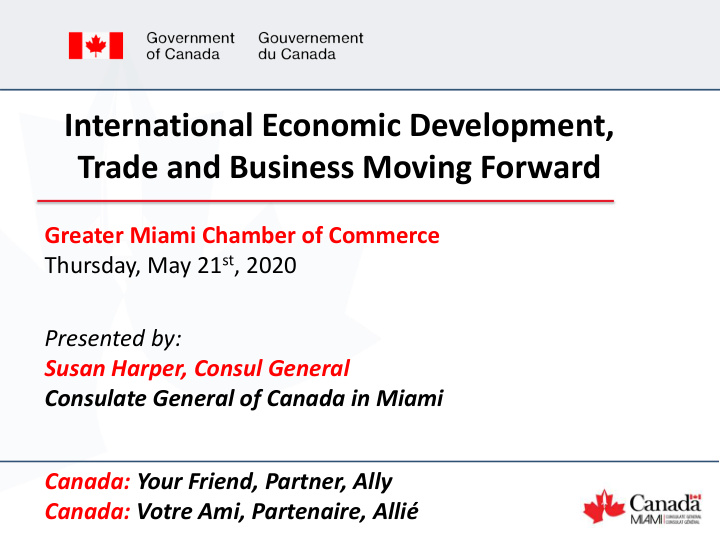 international economic development trade and business