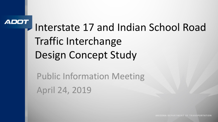 interstate 17 and indian school road traffic interchange