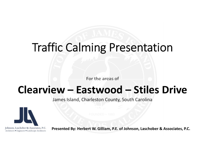 traffic calming presentation
