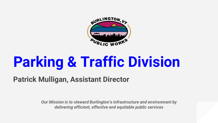 parking traffic division