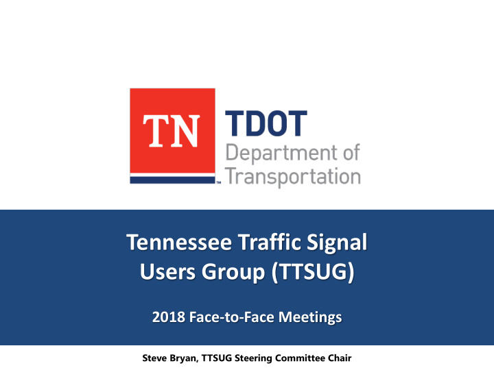 tennessee traffic signal users group ttsug