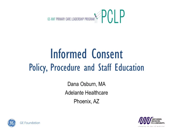 informed consent