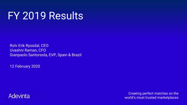 fy 2019 results
