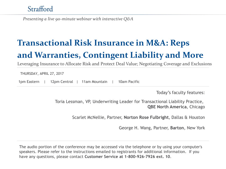 and warranties contingent liability and more