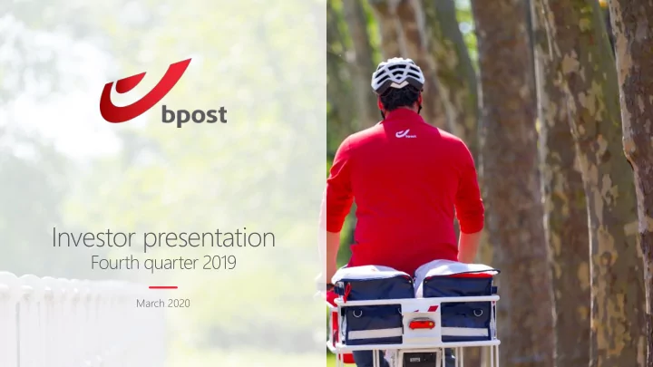investor presentation