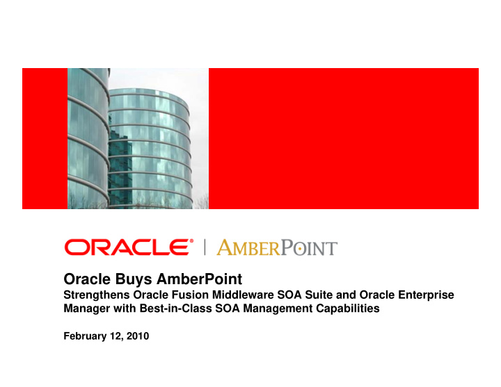 oracle buys amberpoint