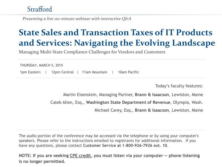state sales and transaction taxes of it products and
