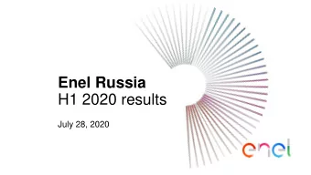 H1 2020 results  July 28, 2020  Market context was challenging over Q2 2020  Avg. spot power