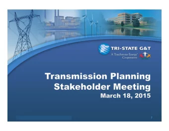 Tri-State December 2013 Board Meeting  1  Who We Are  Tri-State is a not-for-profit,  wholesale