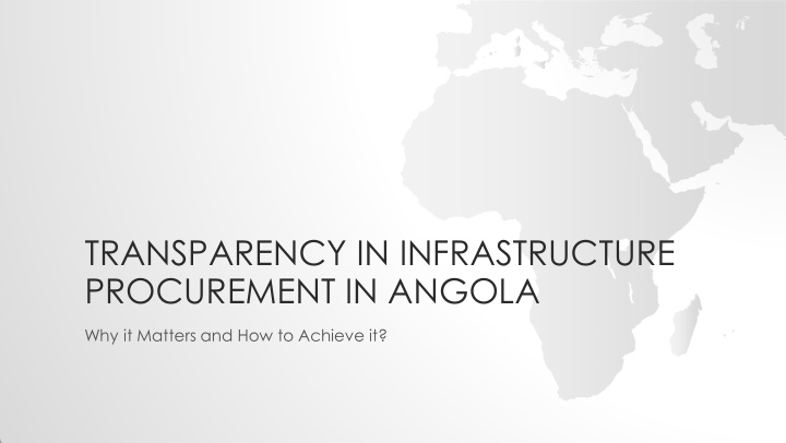 procurement in angola
