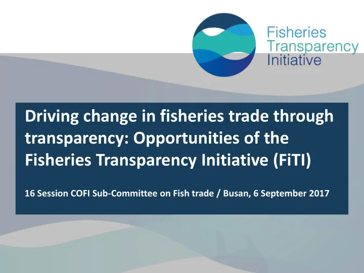 transparency opportunities of the
