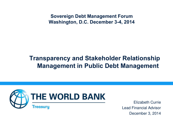 management in public debt management