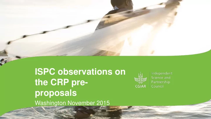 ispc observations on