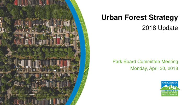 urban forest strategy