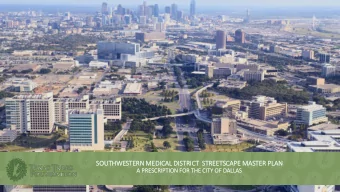SO  SOUTHWESTERN MED  EDIC  ICAL DIS  ISTRIC  ICT  STREETSCAPE MASTER PL  PLAN  A PR  PRESCRIP