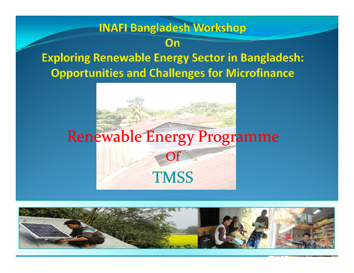 renewable energy programme renewable energy programme