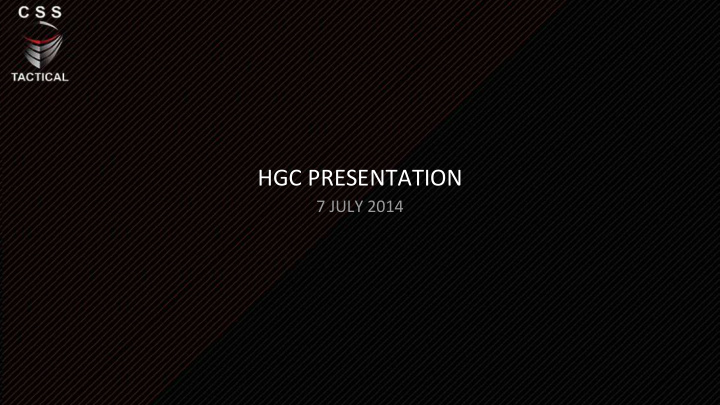 hgc presentation