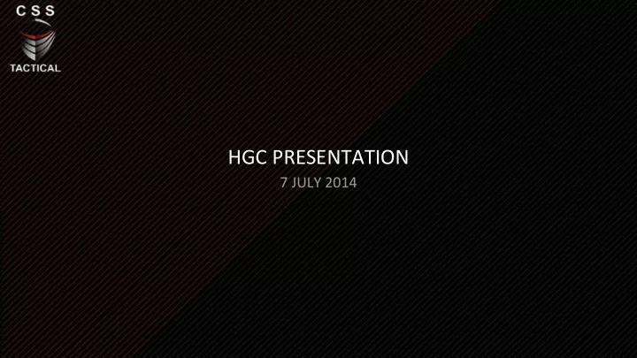 hgc presentation