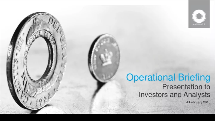 operational briefing