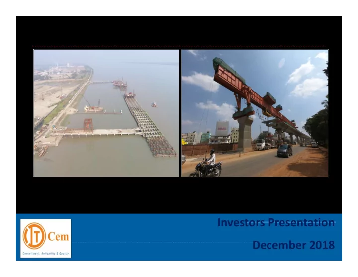 investors presentation december 2018