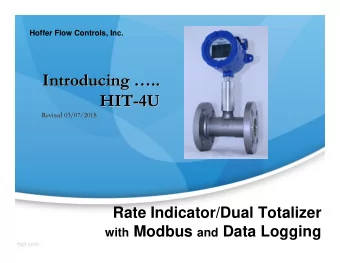 Introducing   ..  ..  Introducing  HIT-  -4U  4U  HIT  Revised 03/07/2018  Revised 03/07/2018