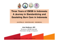 three years of emsb in indonesia a j ourney in