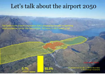 Lets talk about the airport 2050  The Queenstown Airport Corporation (QAC) proposal to increase