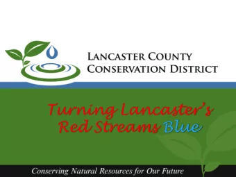 Red Streams Blue  Lancaster County  Lancaster County  Lancaster County  Clean Water Partners Clean