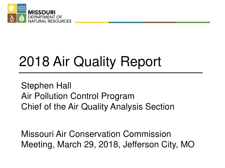 2018 air quality report