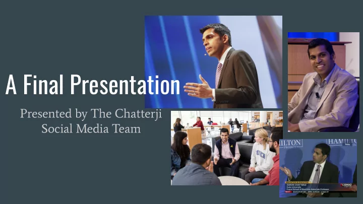 a final presentation