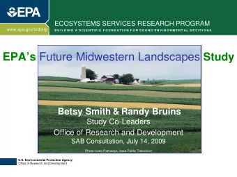 Study Contributors  Outside Partners to date  Office of Research and Development   Rob