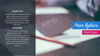 Price Bylaws  ERIC country.  PROBLEM  The current division in two tiers makes  PROPOSAL  impossible