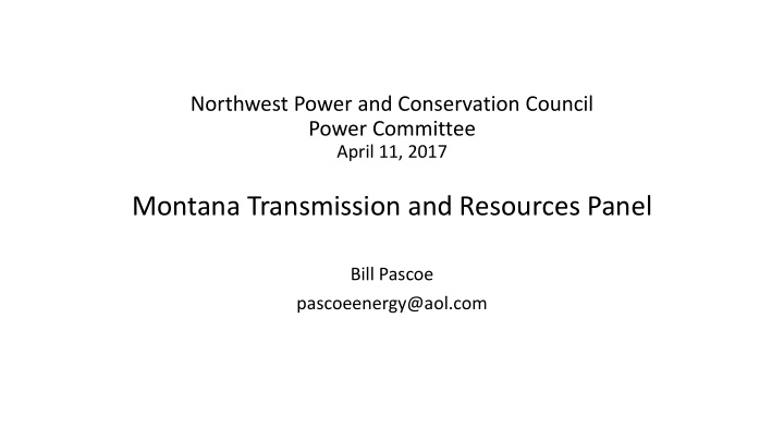 montana transmission and resources panel